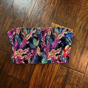 Shade & Shore scrunch longline bandeau bikini top